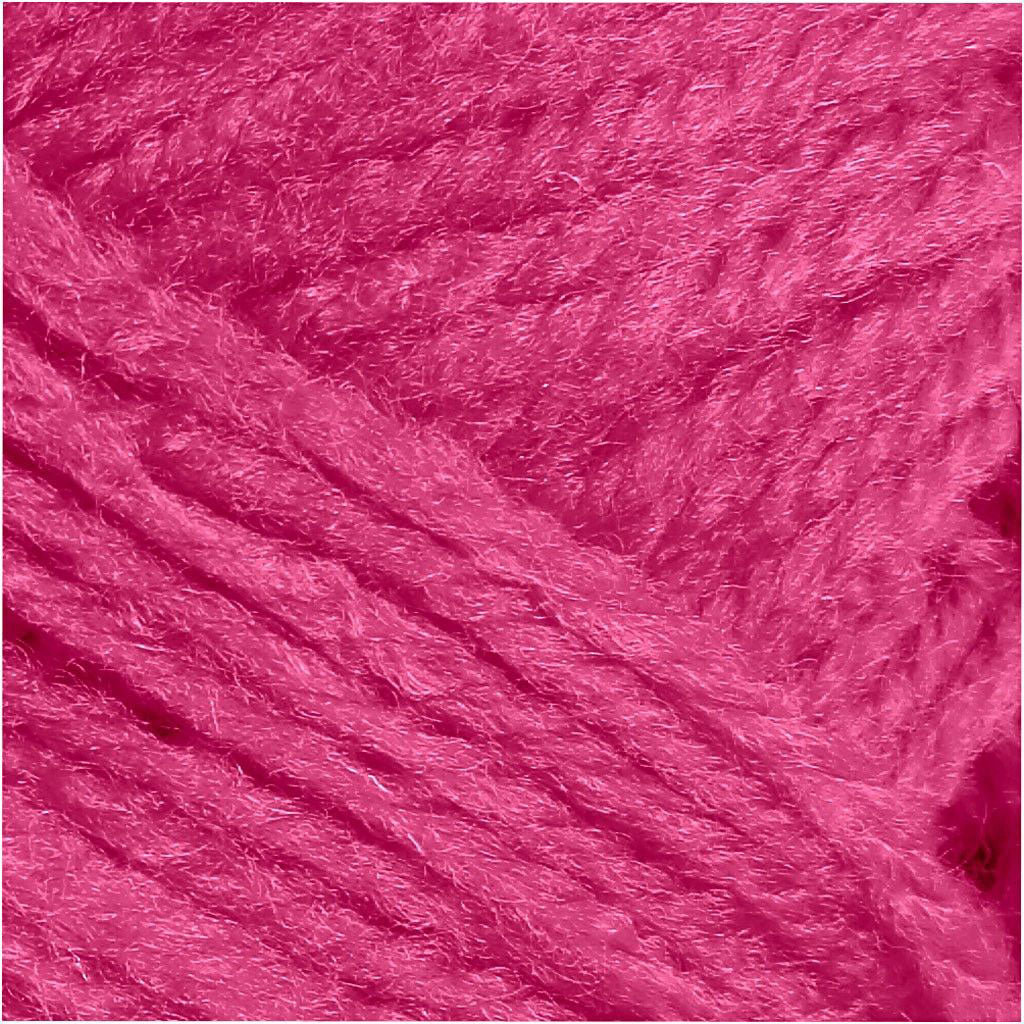 Creativ company fil acrylique néon - rose fluo, 50gr