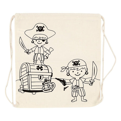 Entreprise créative coloriez votre propre sac de sport en coton pirates