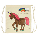 Creativ company coloriez votre propre sac de sport en coton licorne