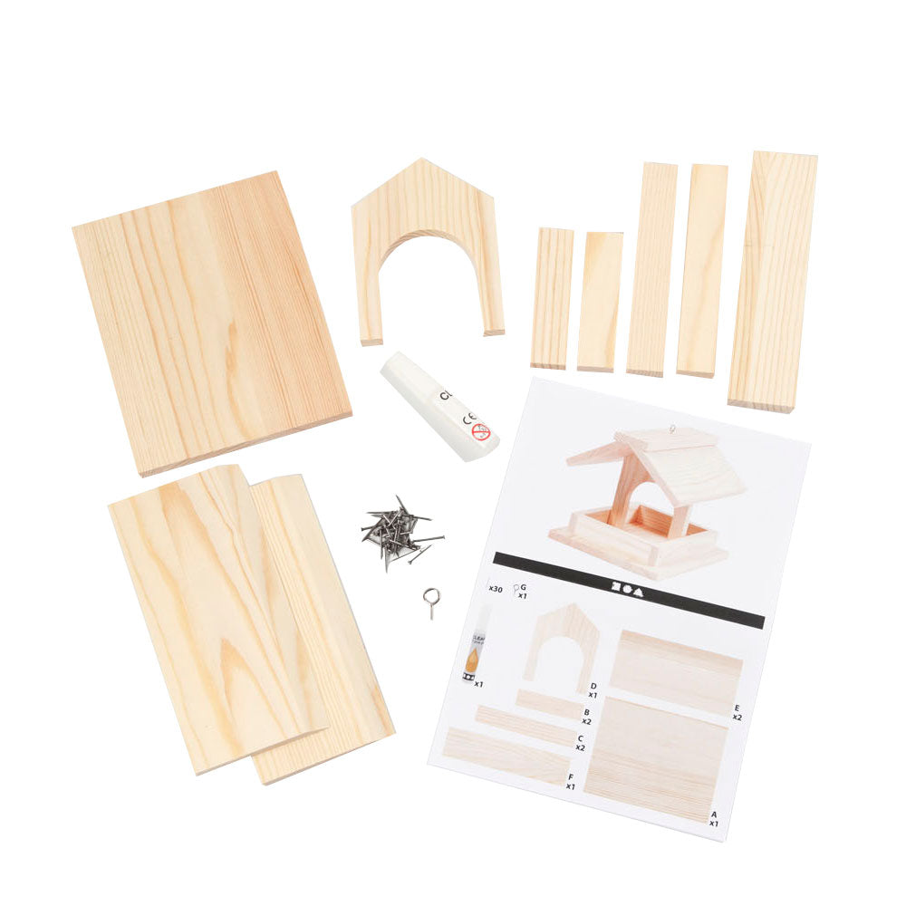 Entreprise créative https: www.ccobby.nl mangeoire à oiseaux house-h-12-5-cm-d-14-5-cm-w-11-5-cm-1-piece