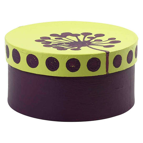 Boîtes rondes de Papier-Mâché, 3e.