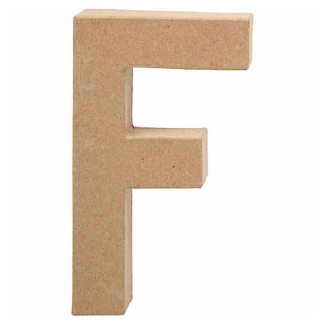 Lettre d'entreprise Creativ papier mâché - f, 20,5cm