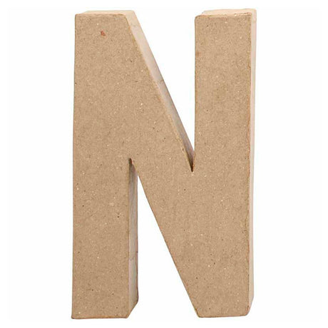 Lettre d'entreprise Creativ en papier mâché - n, 20,5 cm