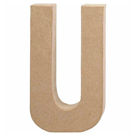 Lettre d'entreprise Creativ en papier mâché - u, 20,5 cm