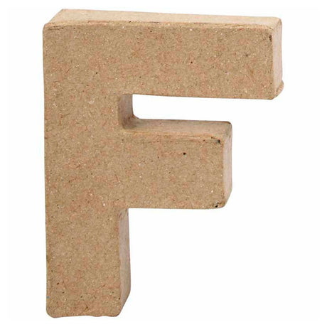 Lettre d'entreprise Creativ papier mâché - f, 10cm