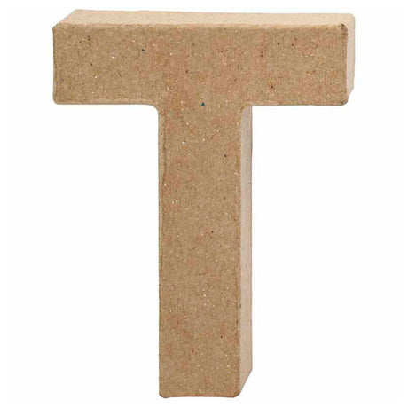 Lettre d'entreprise Creativ papier mâché - t, 10cm
