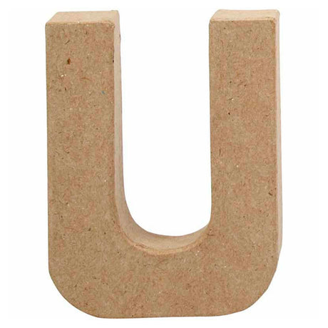 Lettre d'entreprise Creativ papier mâché - u, 10cm