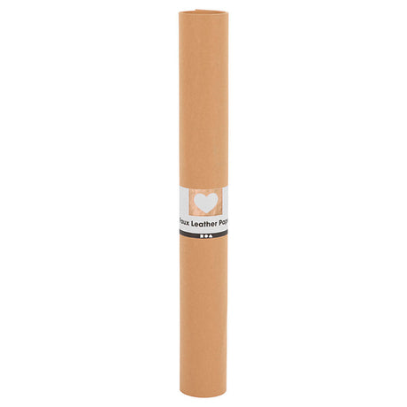 Creativ company papier simili cuir marron clair, 1mtr.