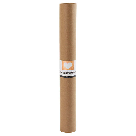Creativ company papier simili cuir marron foncé, 1mtr.