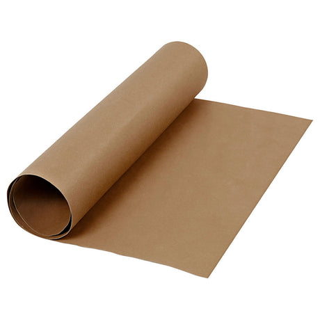Creativ company papier simili cuir marron foncé, 1mtr.