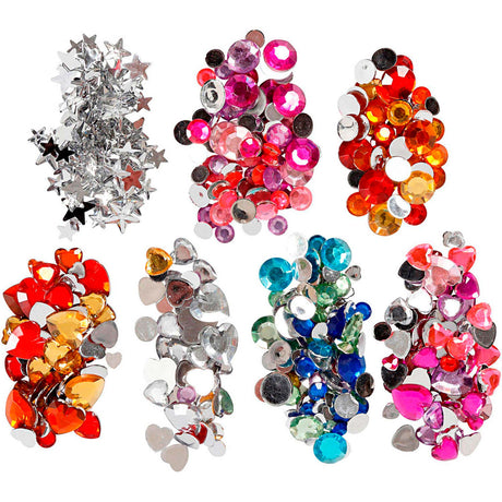 Société Creativ https : www.ccobby.nl strass-dans-display-box-round-stars-hearts-d-6-7-9-10-11-12-14-16-mm-blue-pink-silver-300-piece-1-box