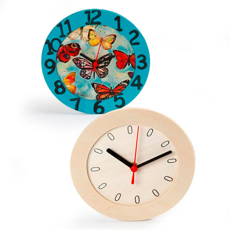Société créative https: www.ccobby.nl horloge-avec-cadre-en-bois-d-15-cm-1-pièce