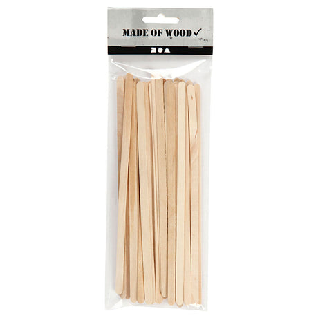 Société créative https : www.ccobby.nl bâtons de popsicle-l-19-cm-b-6-mm-natural-30-piece-1-box