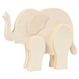 Animal de figure en bois - éléphant