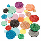 Creativ company formes en mousse cercles pailletés, 150 pcs.