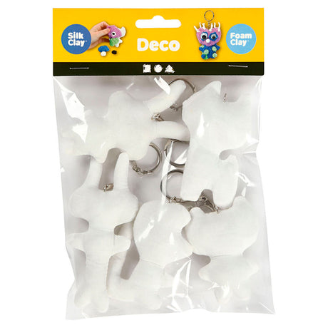 Société créative https : www.ccobby.nl-textile-figures-with-keychain-h-6-10-cm-5-piece-1-box