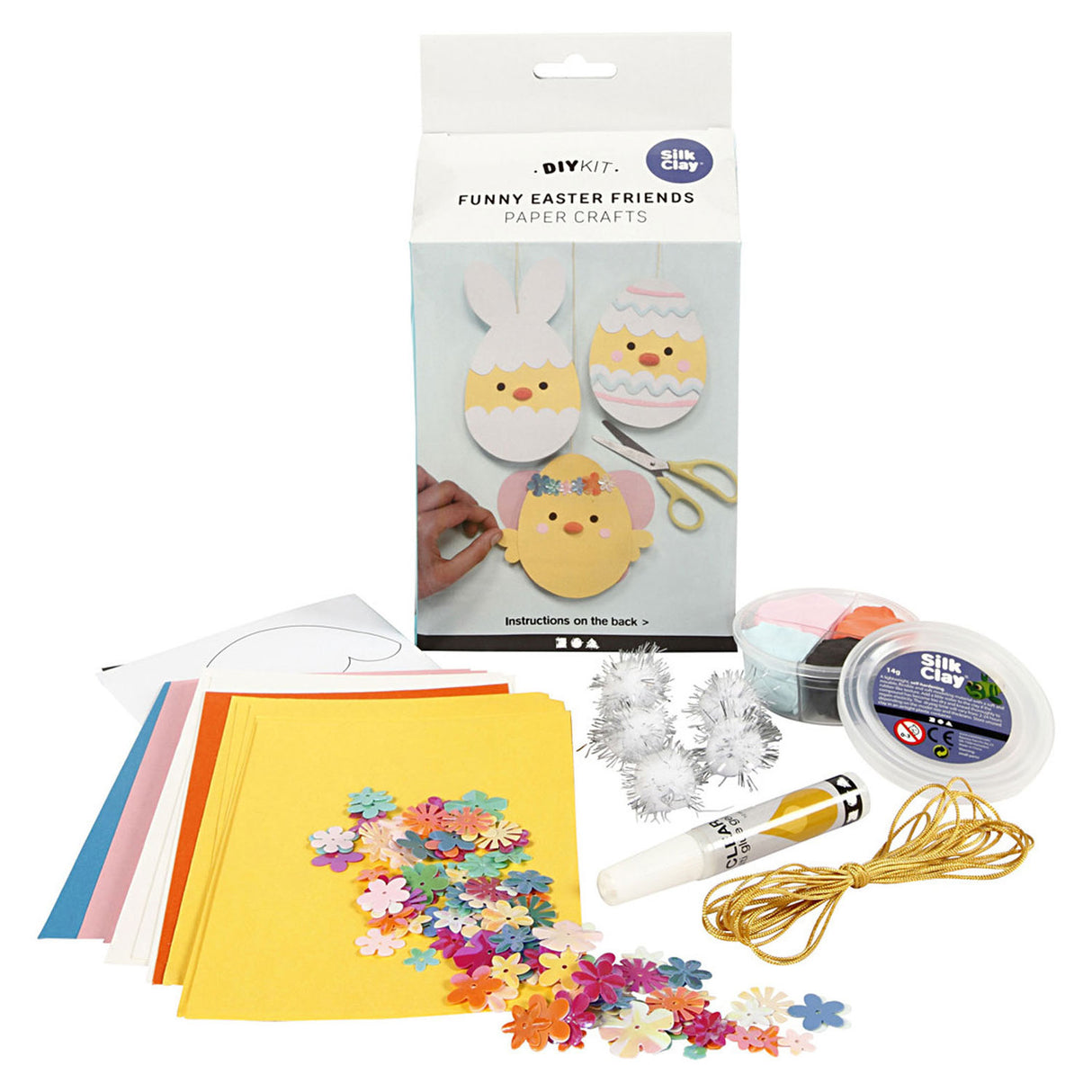 Société créative https : www.cchobby.nl mini-hobbyset-decorations-of-paper-cardboard-with-decoration-1-set