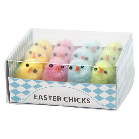 Creativ company chenille de poussins de Pâques colorés, 12 pcs.