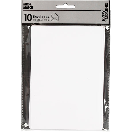 Société créative https : www.ccobby.nl enveloppes-taille-enveloppe-11-5x16-cm-110-blanc-10-pièces-1-boîte