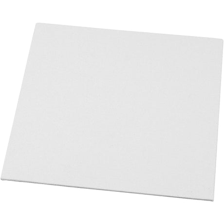 Panneau de toile, dim. 20x20 cm, épaisseur 3 mm, 280 gr, blanc, 1 pièce