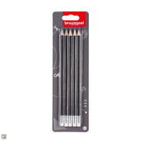Set de crayons graphite Bruynzeel, 5 crayons HB avec gomme