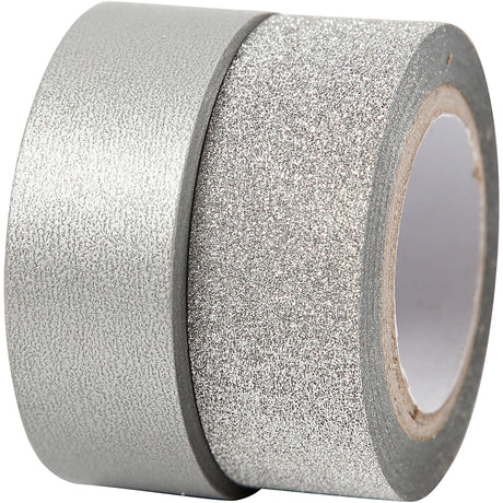 Creativ company ruban de masquage argent 2m, 2pièces.