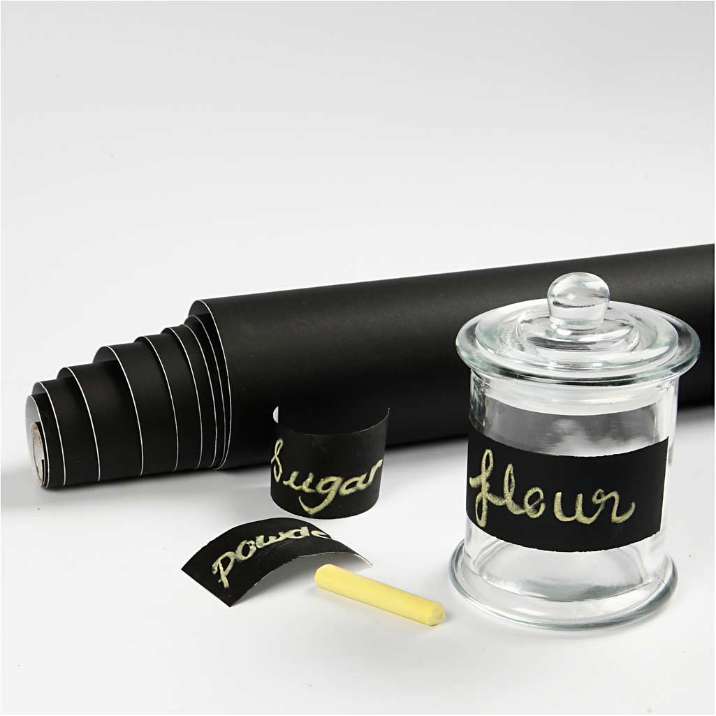 Société créative https : www.ccobby.nl tableau noir feuille-w-45-cm-black-2-m-1-roll