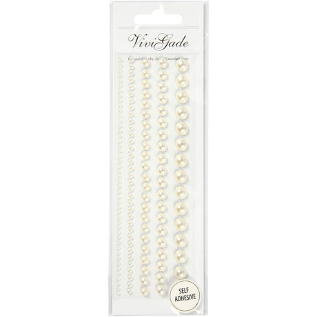 Société créative https: www.ccobby.nl demi-adhésif-pearls-size-2-8-mm-white-140-piece-1-box