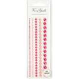 Creativ company perles demi-bâtons roses 2-8mm, 140pcs.