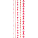 Creativ company perles demi-bâtons roses 2-8mm, 140pcs.