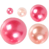 Creativ company perles demi-bâtons roses 2-8mm, 140pcs.