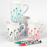 Société Creativ https : www.cchobby.nl marqueurs verre-porcelaine-épaisseur de ligne-1-2-mm-semi-opaque-noir-bleu-vert-rouge-4-pièces-1-boîte