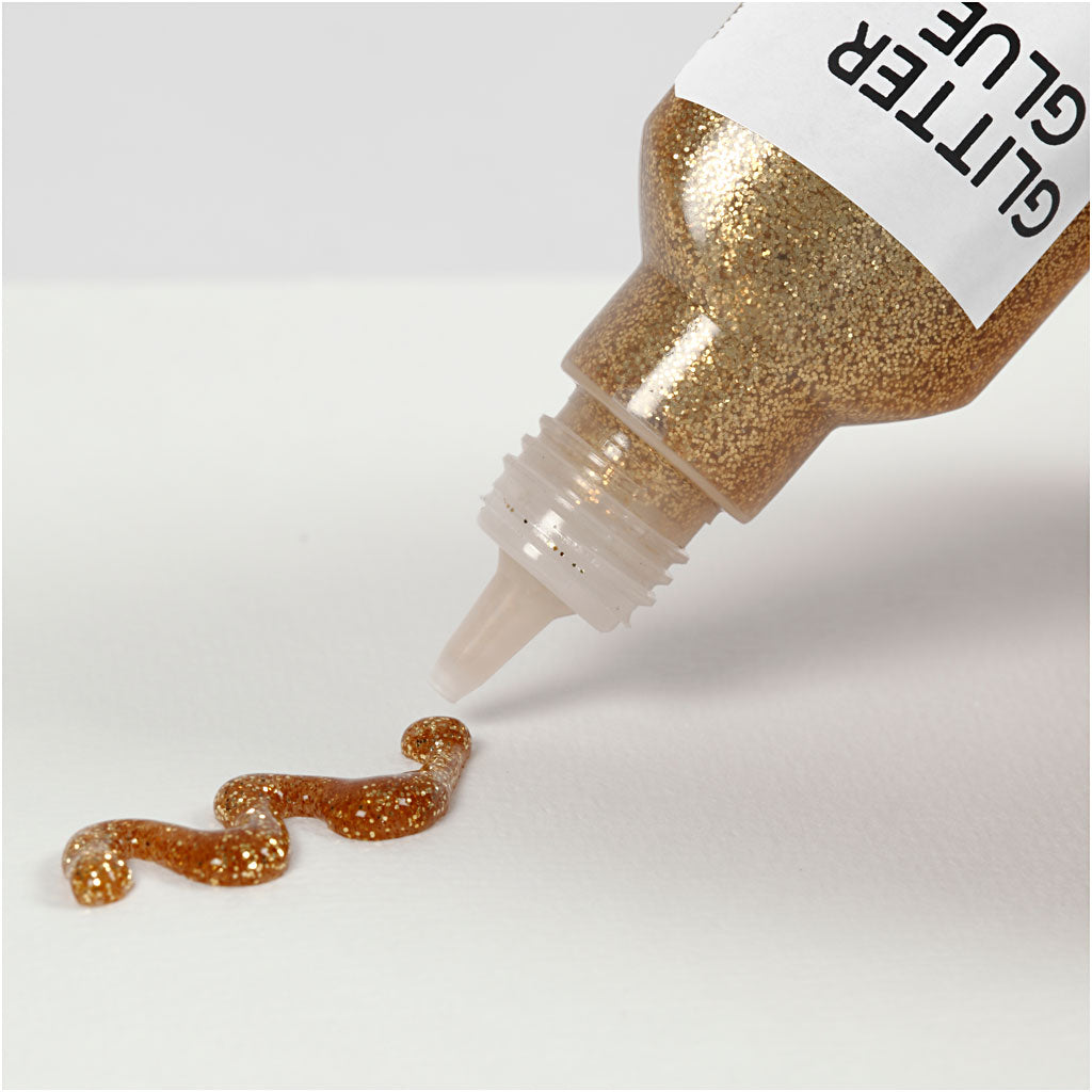 Creativ Company Glitter Glue Gold, 25 ml