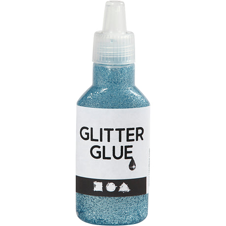 Creativ Company Glitter Glue Light Bleu, 25 ml
