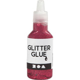 Creativ Company Glitter Glue Rose foncé, 25 ml
