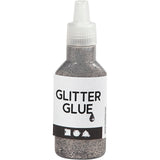 Creativ Company Glitter Glue Silver, 25 ml