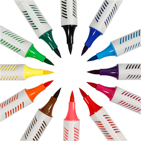 Société Creativ https : www.ccobby.nl marqueurs de dessin-épaisseur de ligne-1-2-5-mm-standard-colours-12-piece-1-box
