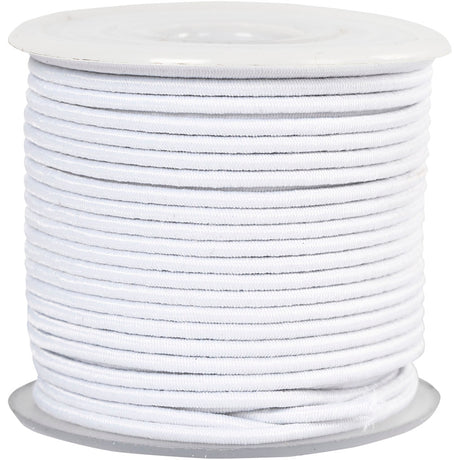 Épaisseur élastique 2 mm blanc, 25m