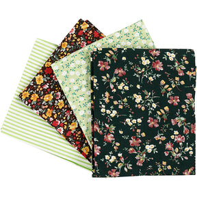 Tissu patchwork Creativ company vert 45x55cm, 4 pcs.