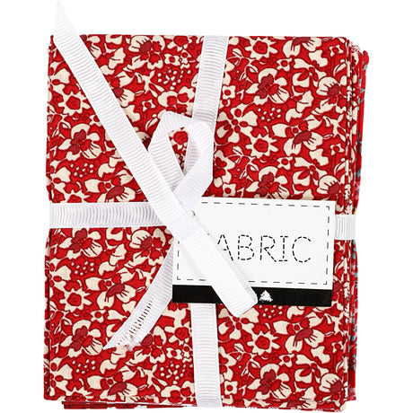 Tissu patchwork Creativ company rouge 45x55cm, 4 pcs.