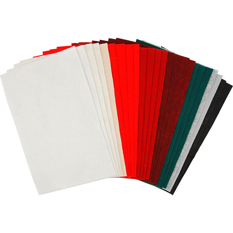 Creativ company hobby feutre différentes couleurs, 24 feuilles