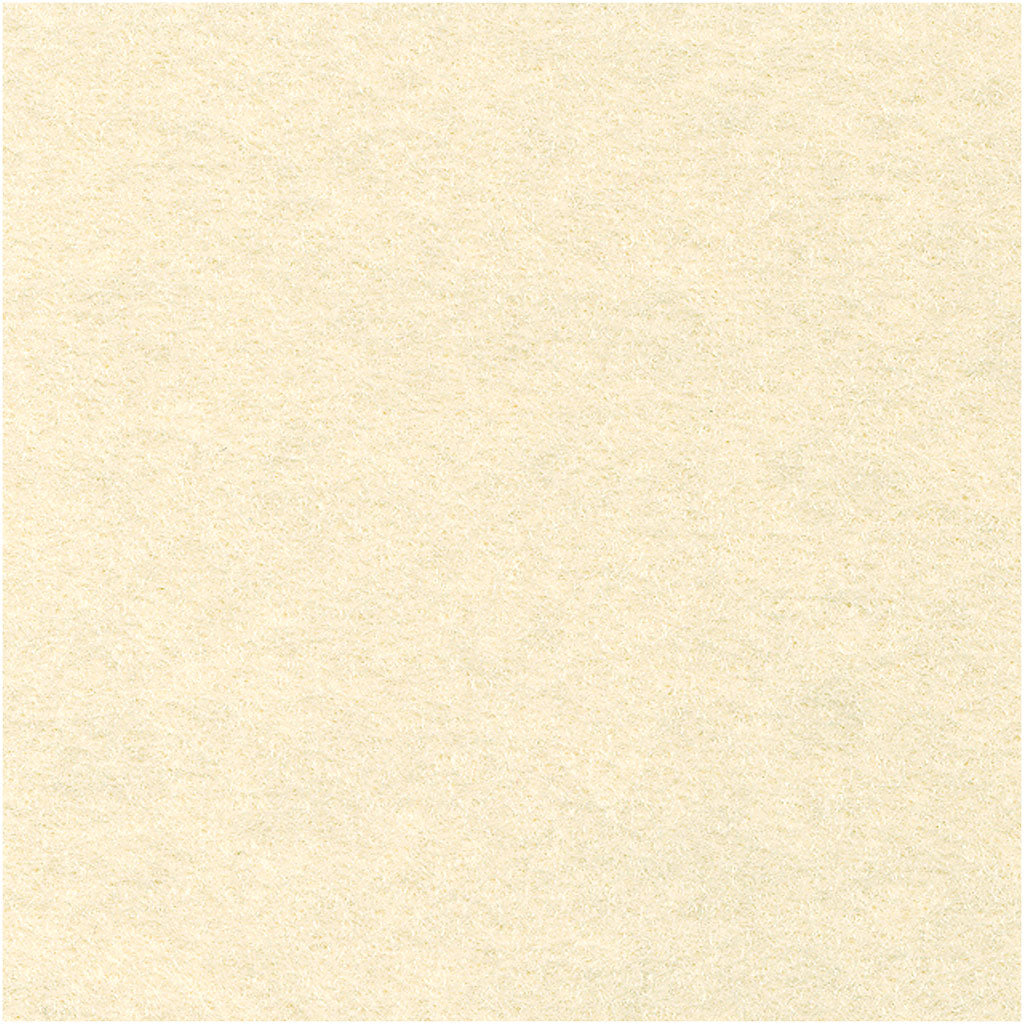 Creativ company hobby feutre blanc cassé a4, 10 feuilles