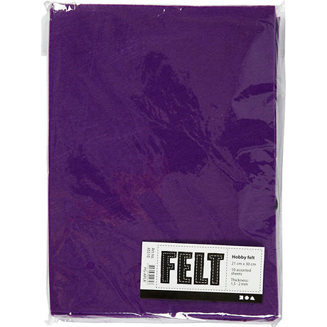Feutre de loisir Creativ company, violet, A4, 10 feuilles