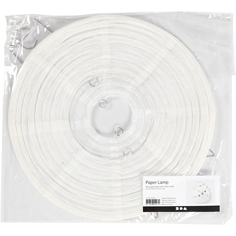 Creativ company lampe en papier de riz goutte blanche, 27cm