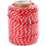 Creativ Company Cotton Cord Red White, 50m