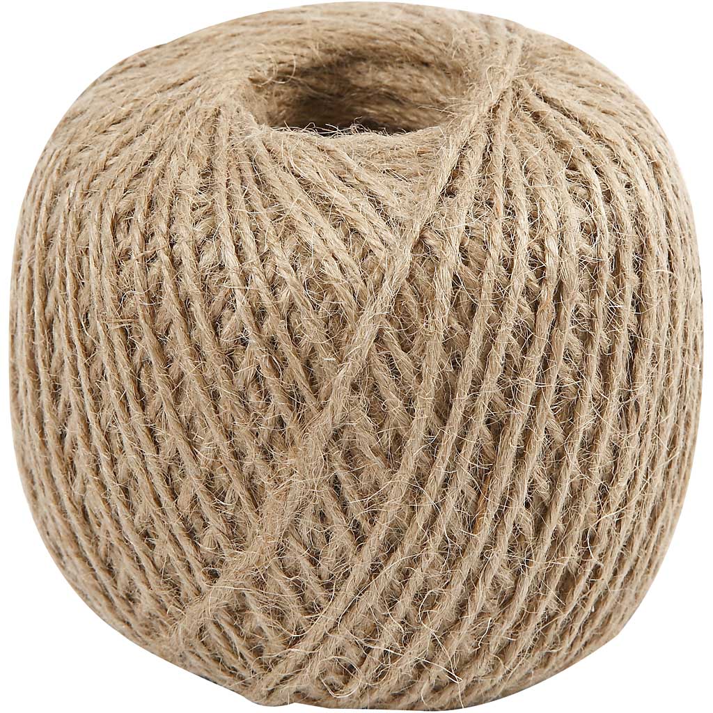 Creativ Company Natierlech Hemf rouwen 2mm, 190m