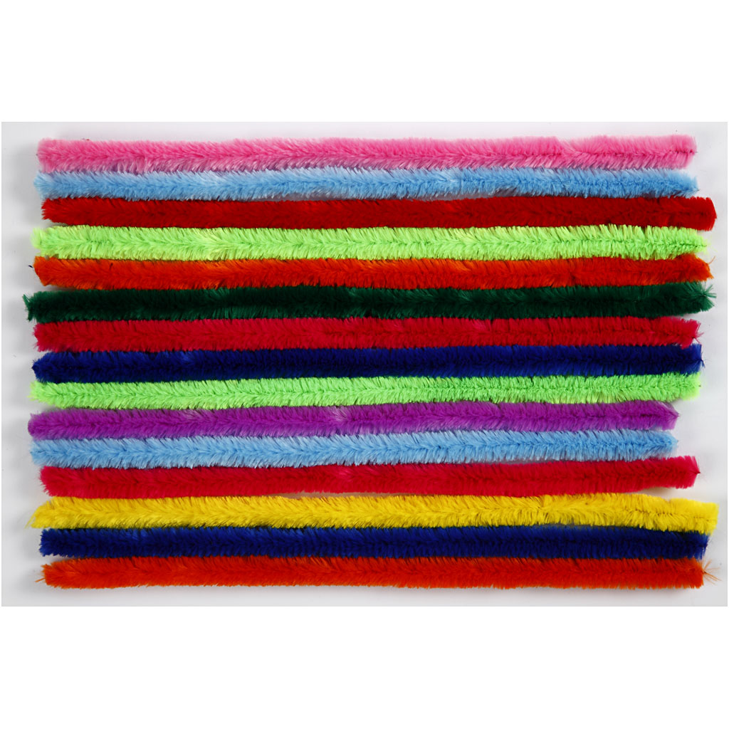 Creativ company fil chenille couleur 30cm, 15 pcs.