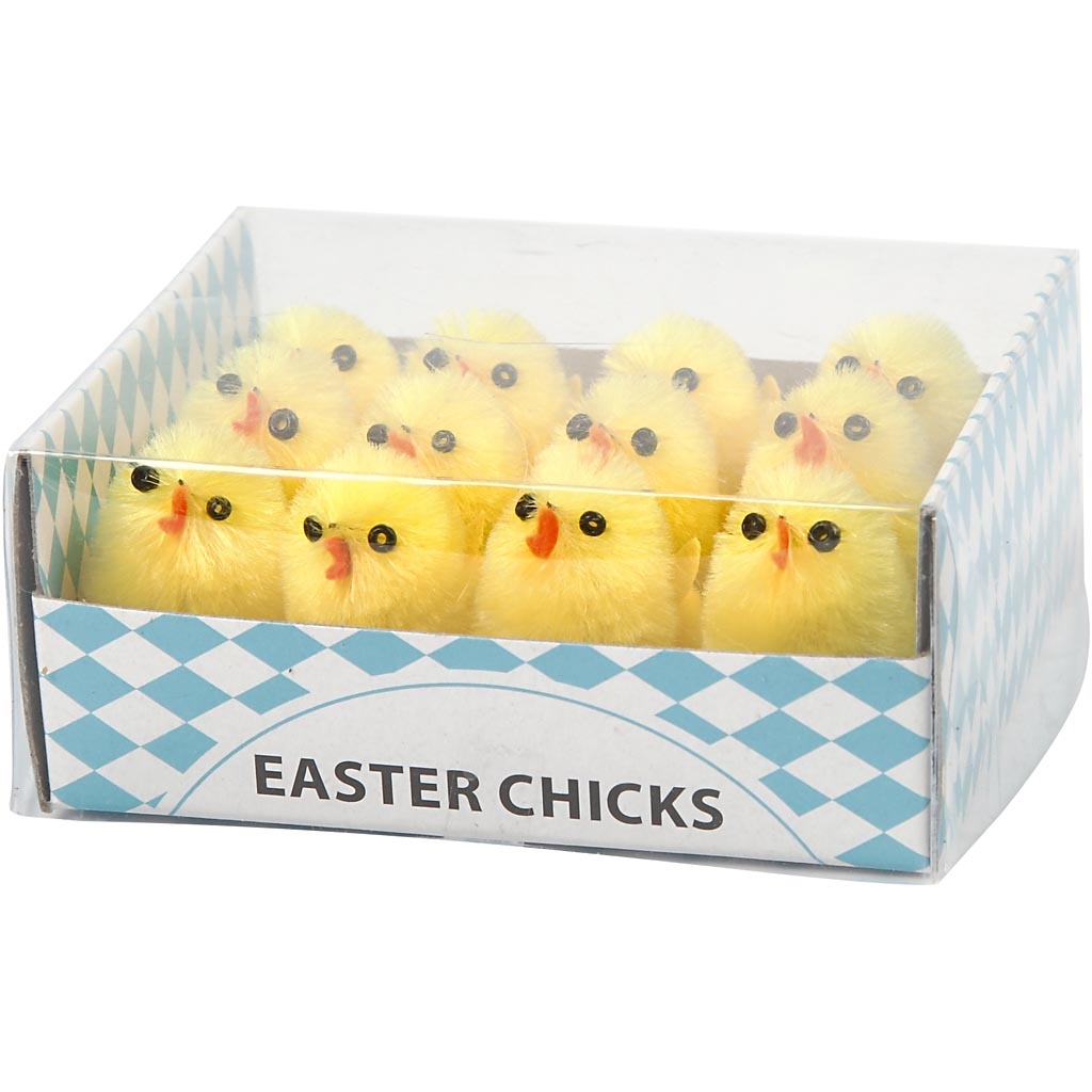 Ustvarjalno podjetje Yellow Easter Chicks Chenille, 12.