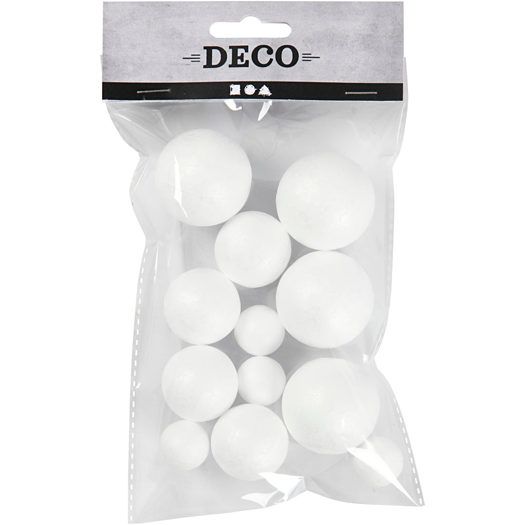 Creativ Company Styropor Balls White, 12st.