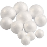 Creativ Company Styropor Balls White, 12st.